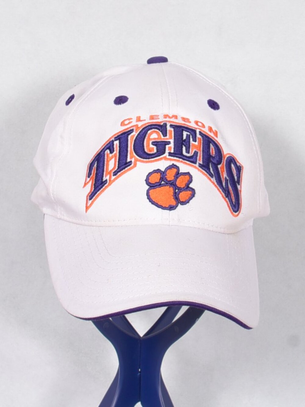 Clemson Tigers White Purple Orange Baseball Cap Top of the World